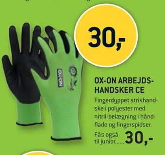 XL-BYG Ox-on arbejdshandsker ce tilbud