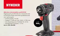 Würth Akku bore-/skruemaskine med M-CLICK tilbud