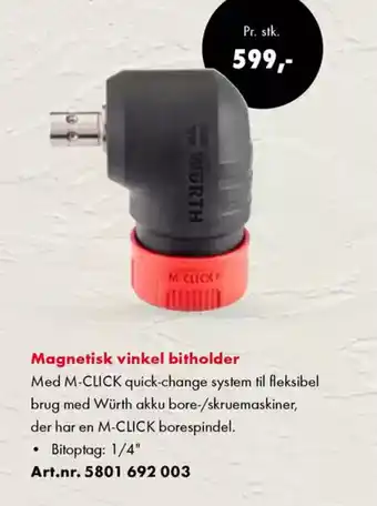 Würth Magnetisk vinkel bitholder tilbud