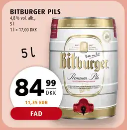 Scandinavian Park BITBURGER PILS tilbud