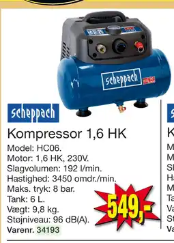 Harald Nyborg Kompressor 1,6 HK tilbud