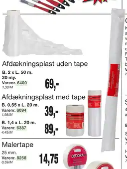 Harald Nyborg Afdækningsplast med tape tilbud