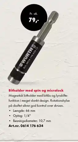 Würth Bitholder med spin og microlock tilbud