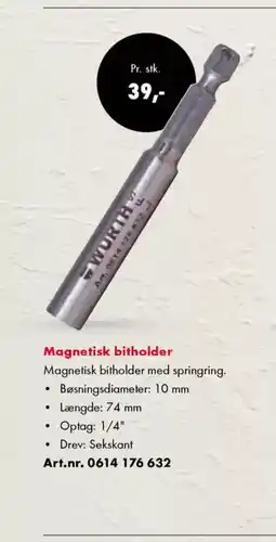 Würth Magnetisk bitholder med springring. tilbud