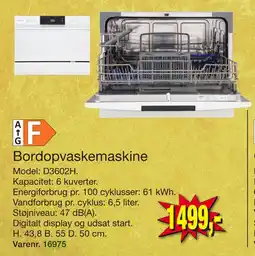 Harald Nyborg Bordopvaskemaskine tilbud