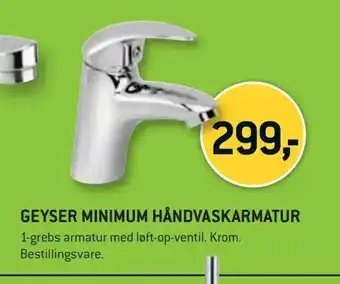 XL-BYG Geyser minimum håndvaskarmatur tilbud