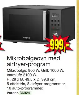 Harald Nyborg Mikrobølgeovn med airfryer-program tilbud