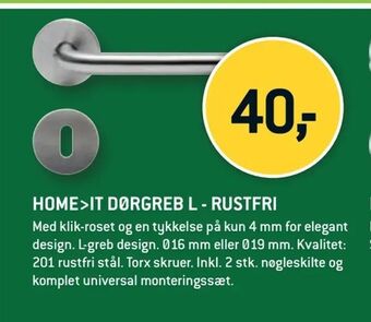 XL-BYG Home>it dørgreb l - rustfri tilbud