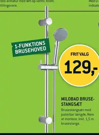 XL-BYG Milobad brusestangsæt tilbud