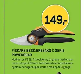 Fiskars beskæresaks x-serie powergear