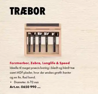 Würth Forstnerbor, Zebra, Longlife & Speed tilbud