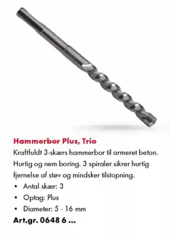 Würth Hammerbor Plus, Trio tilbud