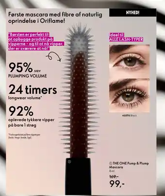 Oriflame THE ONE Pump & Plump Mascara tilbud