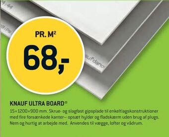 XL-BYG Knauf ultra board® tilbud