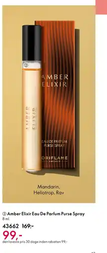 Oriflame Amber Elixir Eau De Parfum Purse Spray tilbud