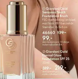 Oriflame 2 Giordani Gold Eternal Glow Foundation SPF 25 tilbud