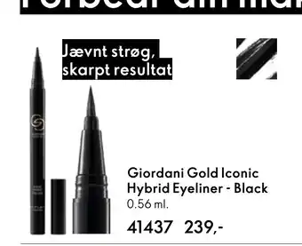 Oriflame Giordani Gold Iconic Hybrid Eyeliner - Black tilbud