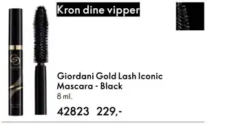 Oriflame Giordani Gold Lash Iconic Mascara - Black tilbud