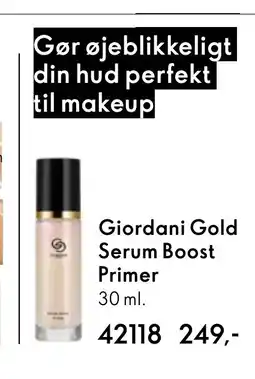 Oriflame Giordani Gold Serum Boost Primer tilbud