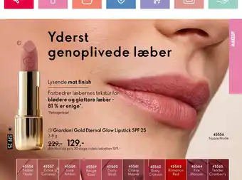 Oriflame Giordani Giordani Gold Eternal Glow Lipstick SPF 25 tilbud