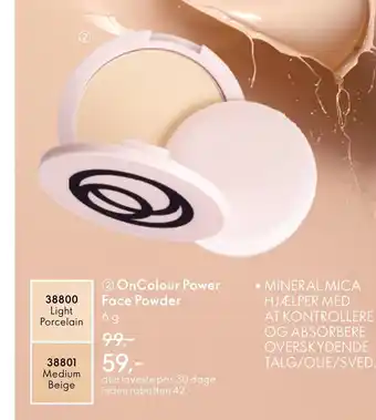 Oriflame ②OnColour Power Face Powder tilbud