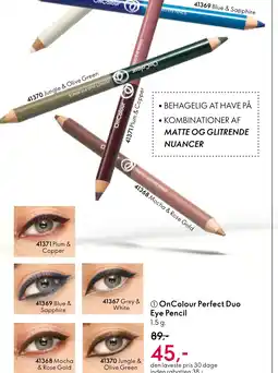 Oriflame OnColour perfect Duo Eye Pencil tilbud