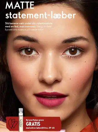 Oriflame MATTE statement-læber tilbud