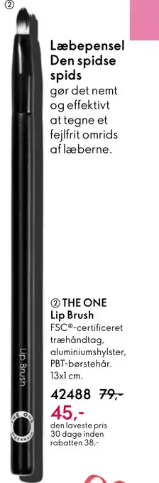 Oriflame 2 THE ONE Lip Brush tilbud