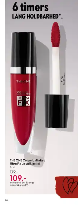 Oriflame THE ONE Colour Unlimited Ultra Fix Liquid Lipstick tilbud