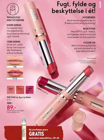 Oriflame THE ONE lip spa lip balm tilbud