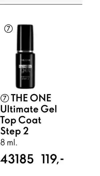 Oriflame ⑦THE ONE Ultimate Gel Top Coat Step 2 tilbud