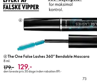 Oriflame 4 The One False Lashes 360° Bendable Mascara tilbud