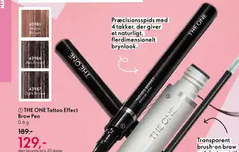 Oriflame THE ONE Tattoo Effect Brow Pen tilbud