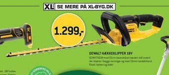 XL-BYG Dewalt hækkeklipper 18v tilbud