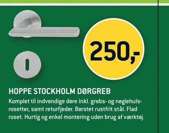 XL-BYG Hoppe stockholm dørgreb tilbud