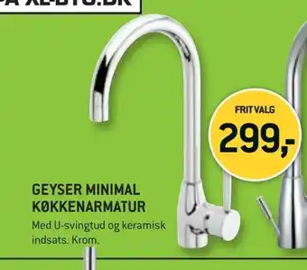 XL-BYG Geyser minimal køkkenarmatur tilbud