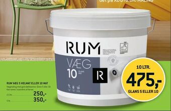 XL-BYG Rum væg 5 helmat eller 10 mat tilbud