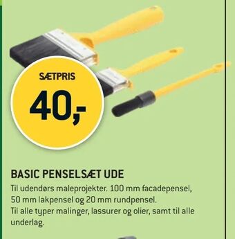 XL-BYG Basic penselsæt ude tilbud