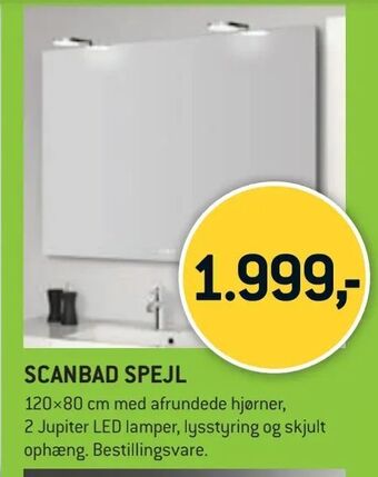 XL-BYG Scanbad spejl tilbud