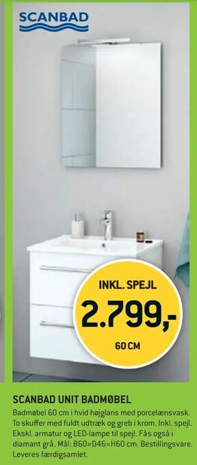 XL-BYG Scanbad unit badmøbel tilbud
