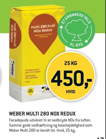 XL-BYG Weber multi 280 nox redux tilbud