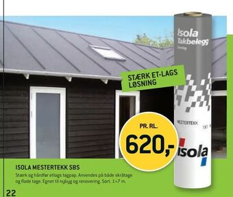 XL-BYG Isola mestertekk sbs tilbud