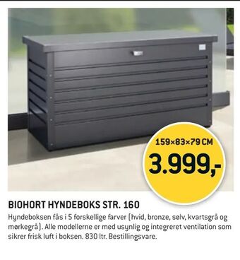 XL-BYG Biohort hyndeboks str. 160 tilbud