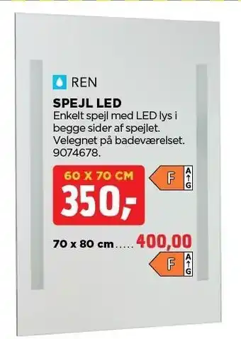 jem & fix SPEJL LED tilbud