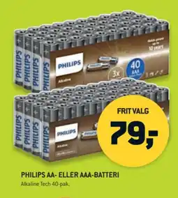 XL-BYG PHILIPS AA-eller AAA-Batteri tilbud