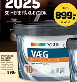 XL-BYG DYRUP Væg 10 Mat ekstra dækkende tilbud