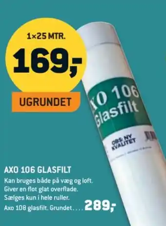 XL-BYG AXO 106 Glasfilt tilbud