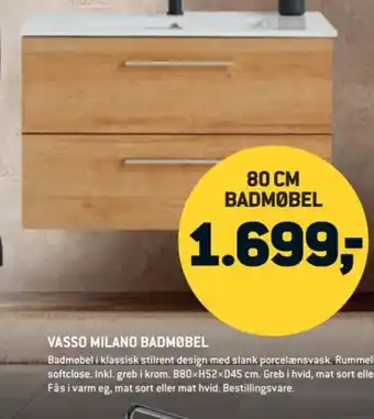 XL-BYG VASSO Milano badmøbel tilbud