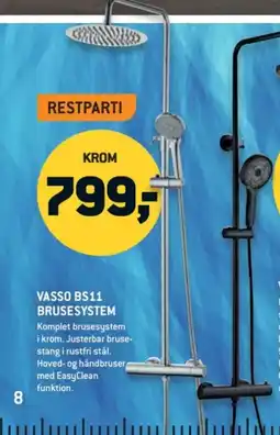 XL-BYG VASSO BS11 brusesystem tilbud