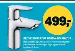 XL-BYG GROHE Start edge håndvaskarmatur tilbud